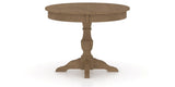 Canadel Round Dining Table 4242 with XP Base in 25 Pecan Washed, side view