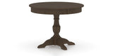 Canadel Round Dining Table 4242 with XP Base in 29 Hazelnut Washed, three-quarter view