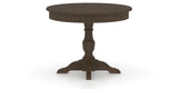 Canadel Round Dining Table 4242 with XP Base in 29 Hazelnut Washed, side view