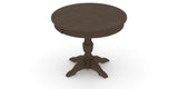 Canadel Round Dining Table 4242 with XP Base in 29 Hazelnut Washed, view from above