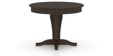 Canadel Round Dining Table 4242 with XC Base in 59 Davy's Grey, side view