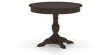 Canadel Round Dining Table 4242 with XP Base in 59 Davy's Grey, three-quarter view