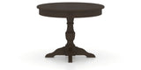 Canadel Round Dining Table 4242 with XP Base in 59 Davy's Grey, side view