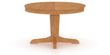 Canadel Round Dining Table 4848 with YY Base in Honey Washed, side view