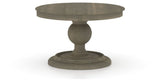 Canadel Round Dining Table 4848 with HQ Base, A Edge in 08 Shadow, side view