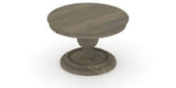 Canadel Round Dining Table 4848 with HQ Base, A Edge in 08 Shadow, view from above