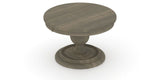 Canadel Round Dining Table 4848 with HQ Base, T Edge in 08 Shadow, view from above