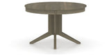 Canadel Round Dining Table 4848 with XQ Base in 08 Shadow, side view