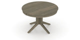 Canadel Round Dining Table 4848 with XQ Base in 08 Shadow, view from above