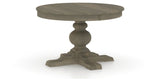 Canadel Round Dining Table 4848 with XT Base in 08 Shadow, three-quarter view