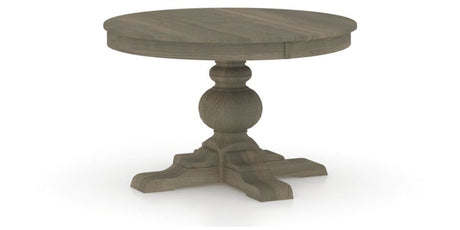 Canadel Round Dining Table 4848 with XT Base in 08 Shadow, three-quarter view