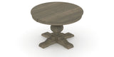 Canadel Round Dining Table 4848 with XT Base in 08 Shadow, view from above