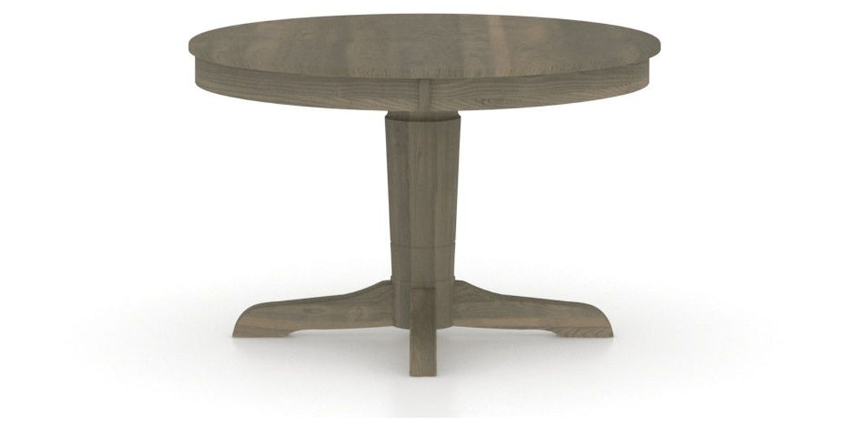 Canadel Round Dining Table 4848 with YY Base in 08 Shadow, side view
