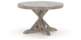 Canadel Loft Round Dining Table 4848 in Shadow, three-quarter view