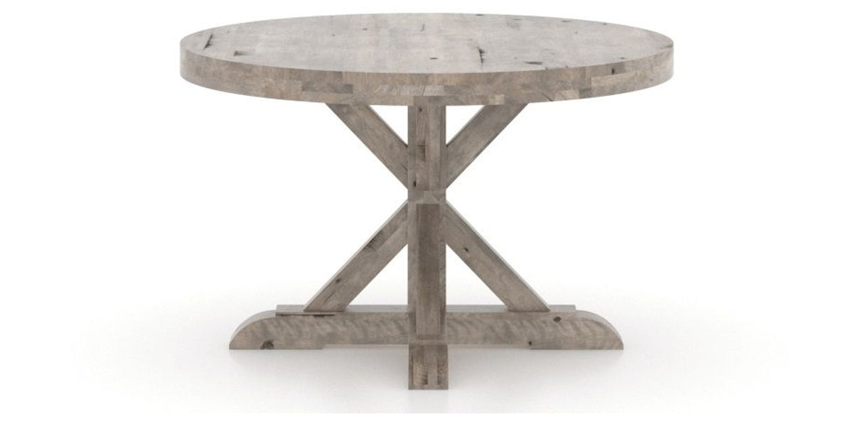 Canadel Loft Round Dining Table 4848 in Shadow, side view