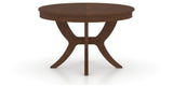 Canadel Round Dining Table 4848 with SI Base in 19 Cognac Washed, side view
