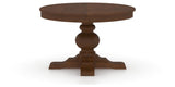 Canadel Round Dining Table 4848 with XT Base in 19 Cognac Washed, side view