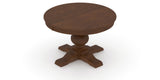 Canadel Round Dining Table 4848 with XT Base in 19 Cognac Washed, view from above
