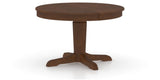 Canadel Round Dining Table 4848 with YY Base in 19 Cognac Washed, three-quarter view