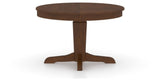 Canadel Round Dining Table 4848 with YY Base in 19 Cognac Washed, side view