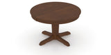 Canadel Round Dining Table 4848 with YY Base in 19 Cognac Washed, view from above