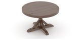 Canadel Loft Round Dining Table 4848 in 19 Cognac Washed, view from above