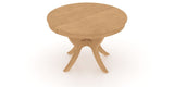 Canadel Round Dining Table 4848 with SI Base in 20 Caramel Washed, view from above