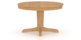 Canadel Round Dining Table 4848 with YY Base in 20 Caramel Washed, side view