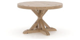 Canadel Loft Round Dining Table 4848 in 20 Caramel Washed, three-quarter view