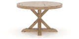 Canadel Loft Round Dining Table 4848 in 20 Caramel Washed, side view