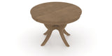 Canadel Round Dining Table 4848 with SI Base in 25 Pecan Washed, view from above