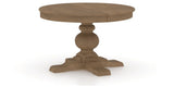 Canadel Round Dining Table 4848 with XT Base in 25 Pecan Washed, three-quarter view