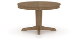 Canadel Round Dining Table 4848 with YY Base in 25 Pecan Washed, side view