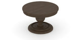 Canadel Round Dining Table 4848 with HQ Base, T Edge in 29 Hazelnut Washed, view from above
