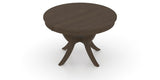 Canadel Round Dining Table 4848 with SI Base in 29 Hazelnut Washed, view from above
