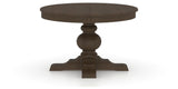 Canadel Round Dining Table 4848 with XT Base in 29 Hazelnut Washed, side view