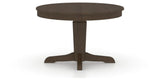 Canadel Round Dining Table 4848 with YY Base in 29 Hazelnut Washed, side view