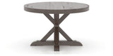 Canadel Loft Round Dining Table 4848 in 29 Hazelnut Washed, side view