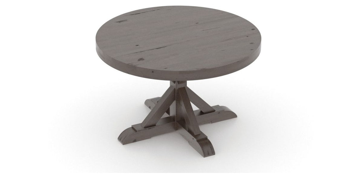 Canadel Loft Round Dining Table 4848 in 29 Hazelnut Washed, view from above