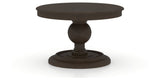 Canadel Round Dining Table 4848 with HQ Base, A Edge in 59 Davy's Grey, side view