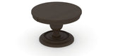 Canadel Round Dining Table 4848 with HQ Base, T Edge in 59 Davy's Grey, view from above