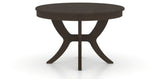 Canadel Round Dining Table 4848 with SI Base in 59 Davy's Grey, side view