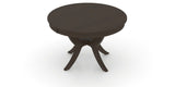 Canadel Round Dining Table 4848 with SI Base in 59 Davy's Grey, view from above