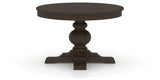 Canadel Round Dining Table 4848 with XT Base in 59 Davy's Grey, side view