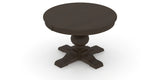 Canadel Round Dining Table 4848 with XT Base in 59 Davy's Grey, view from above