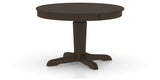 Canadel Round Dining Table 4848 with YY Base in 59 Davy's Grey, three-quarter view