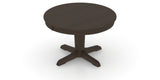 Canadel Round Dining Table 4848 with YY Base in 59 Davy's Grey, view from above