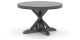 Canadel Loft Round Dining Table 4848 in 59 Davy's Grey, three-quarter view