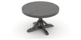 Canadel Loft Round Dining Table 4848 in 59 Davy's Grey, view from above
