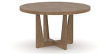 Canadel Modern Round Dining Table 5454 with MK Base in Small Size, three-quarter view